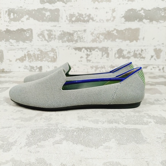 NEW Rothy's The Loafer Gray Knit Round Toe Slip On Loafers F15